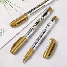 img 1 attached to Metallic Suitable Signature Lettering Painting Painting, Drawing & Art Supplies