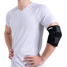 img 1 attached to 🎾 Bracoo EP30 Elbow Support: Adjustable Brace for Pain Relief, Tendonitis, Tennis-Golfer's Elbow - 1 Count