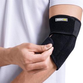 img 2 attached to 🎾 Bracoo EP30 Elbow Support: Adjustable Brace for Pain Relief, Tendonitis, Tennis-Golfer's Elbow - 1 Count