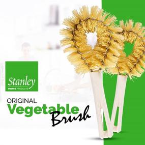 img 3 attached to Stanley Home Products Original Vegetable Brush - Compact Kitchen Brush for Small to Medium Veggies and Fruits - Powerful Dirt Removal - Perfect for Home Use (1 Pack)