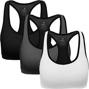 img 4 attached to 🏋️ High Impact Workout Activewear Bra for Gym - MIRITY Women's Racerback Sports Bras