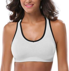 img 1 attached to 🏋️ High Impact Workout Activewear Bra for Gym - MIRITY Women's Racerback Sports Bras