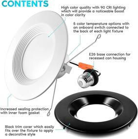 img 2 attached to 🔌 Dimmable Industrial Electrical Lighting Components: Recessed Retrofit Downlight, Selectable Options