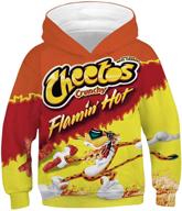 👕 pandolah cheetos printed boys' clothing pullover sweatshirt logo