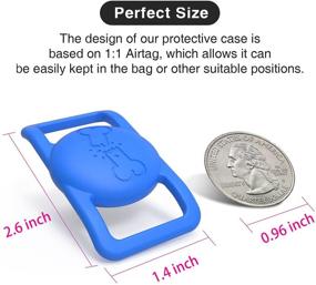 img 2 attached to Enhanced Air Tag Dog Collar Holder: 4 Pack Silicone Accessories for Apple Airtags 2021 - Protect Your Pet Collar, Cat Collar, and Backpack with Waterproof Airtags Case