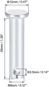 img 2 attached to Uxcell Single Hole Clevis Pins Fasteners