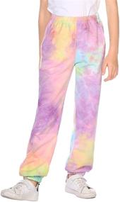 img 2 attached to Arshiner Comfort Athletic Girls' Joggers Leggings - Stylish & Functional Girls' Clothing