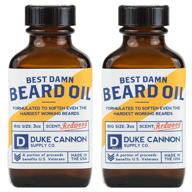 🌲 duke cannon supply co. best redwood-scented beard oil, 3oz (2 pack) - made with natural and organic ingredients logo