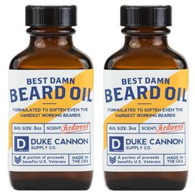 img 3 attached to 🌲 Duke Cannon Supply Co. Best Redwood-Scented Beard Oil, 3oz (2 Pack) - Made with Natural and Organic Ingredients