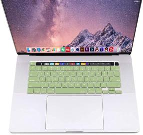 img 1 attached to 🥑 MOSISO MacBook Pro 16 inch Case 2020 2019 A2141, Ultra Slim Avocado Green Hard Shell Case & Keyboard Cover Skin – Compatible with Touch Bar Touch ID (SEO)