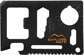 img 3 attached to 🔧 Enhanced Mate 11-in-1 Survival Card with Integrated Beer Opener - Black