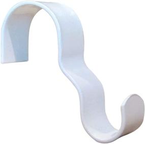 img 4 attached to Efficient White Picture Rail Hangers - 12 Pack - Handy Picture Rail Hooks for Hanging - White Molding Hooks