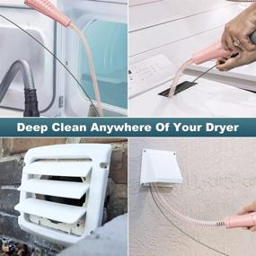 img 3 attached to 🔌 Dryer Vent Cleaning Kit - Vacuum Hose Attachment & Brush to Remove Lint from Washer and Dryer Vent