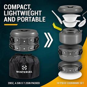 img 3 attached to 🏕️ Winterial Camping Cookware and Pot Set: 10-Piece Kit for Outdoor Adventures!