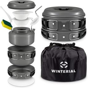 img 4 attached to 🏕️ Winterial Camping Cookware and Pot Set: 10-Piece Kit for Outdoor Adventures!