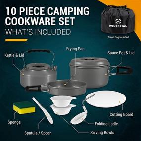 img 2 attached to 🏕️ Winterial Camping Cookware and Pot Set: 10-Piece Kit for Outdoor Adventures!