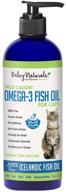 premium wild caught fish oil for cats - omega 3-6-9, gmo free - reduce shedding, support skin, coat, joints, heart, brain, immune system - highest epa & dha potency - 16 oz logo