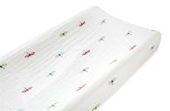🐛 organic cotton muslin changing pad cover - snuggle bug by aden + anais logo