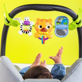 img 3 attached to 🎶 Bright Starts Musical Toy Bar for Newborns, Multi-Color - Take Along Activity Carrier, Ages+