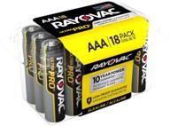 🔋 power up with rayovac aaa batteries: ultra pro alkaline aaa cell batteries (18-pack) logo