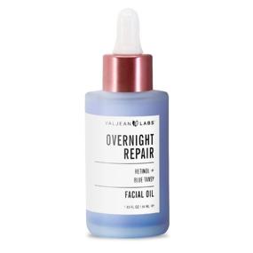 img 4 attached to 🌿 Valjean Overnight Repair Facial Oil: Retinol & Blue Tansy for Even Skintone, Redness Relief | Cruelty-Free, Vegan | Made in USA (1.83 oz)