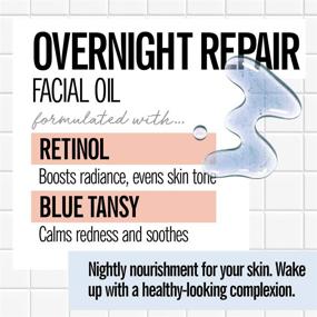 img 2 attached to 🌿 Valjean Overnight Repair Facial Oil: Retinol & Blue Tansy for Even Skintone, Redness Relief | Cruelty-Free, Vegan | Made in USA (1.83 oz)