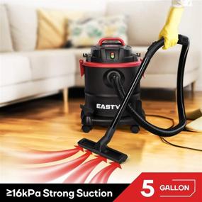 img 3 attached to 🧹 Eastvolt Wet Dry Vacuum Cleaner K-411F: Powerful 5.5 Peak HP, 5 Gallon 3-in-1 Blower with Hepa Filtration for Home, Garage, Vehicle, Workshop