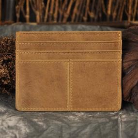 img 2 attached to 👝 Leaokuu Leather Slim Wallets - W1078