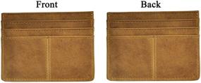 img 3 attached to 👝 Leaokuu Leather Slim Wallets - W1078