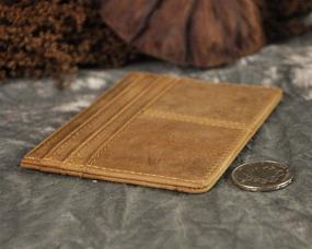 img 1 attached to 👝 Leaokuu Leather Slim Wallets - W1078