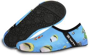 img 2 attached to Quick-Dry Aqua Socks for Water Sports - Ideal Barefoot Shoes for Women, Men, and Kids