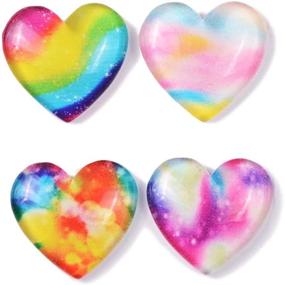 img 4 attached to Hearts Shape Diamond Painting Cover Minder Needle Keepers Charm Tools Clips for Cross Stitch and Embroidery - Set of 4