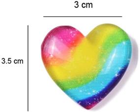 img 3 attached to Hearts Shape Diamond Painting Cover Minder Needle Keepers Charm Tools Clips for Cross Stitch and Embroidery - Set of 4
