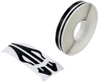 🚗 enhance your style with modengzhe black pinstripe tape decal - diy vinyl stripe decorative stickers for autos, instruments & home logo