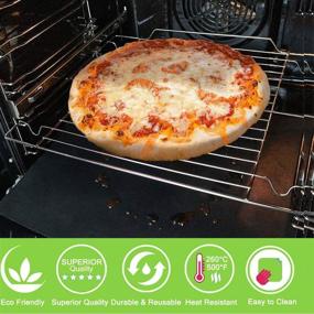 img 3 attached to Sunrich Nonstick Oven Liner Set: 500 Degree Reusable Oven Protector for Electric, Gas, Toaster & Microwave Ovens - Extra Thick, Heavy Duty, and Easy to Clean - 3 Pack