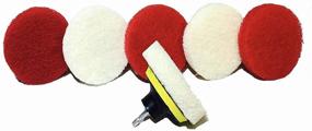 img 3 attached to Non-Scratch Spin-Scrub Drill Brush Scrub Pad Attachment Set - Ultimate Spin Scrubber for Tiles, Sinks, Water Spots, Fiberglass Tubs, Vinyl Floors - Bathroom Scrubber Drill Attachment (6-Pack)