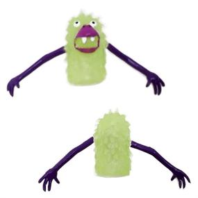 img 3 attached to 👾 Illuminate Your Imagination: Glow in the Dark Monster Finger Puppet