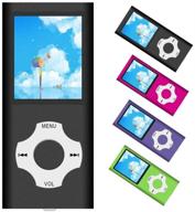 🎧 portable mp3/mp4 player with 32gb tf card, 64gb expandable, fm radio, e-book reader & more (black)" logo