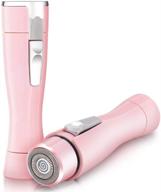 💇 women's hair remover: trimmer for facia,l cheeks, lips, legs, underarms & bikini - usb rechargeable with built-in led light logo