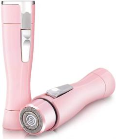 img 4 attached to 💇 Women's Hair Remover: Trimmer for Facia,l Cheeks, Lips, Legs, Underarms & Bikini - USB Rechargeable with Built-in LED Light