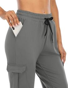 img 2 attached to DIBAOLONG Women's Cargo Pants: Versatile Drawstring Joggers with Pockets for Yoga, Hiking, and Lounge