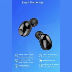 img 2 attached to Беспроводные наушники с Bluetooth для зарядки наушников для наушников для ушей