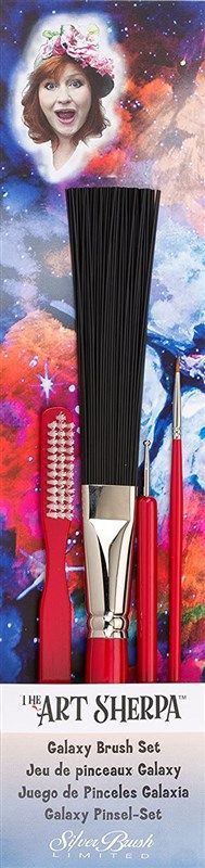 silver brush beginning acrylic paintbrush logo