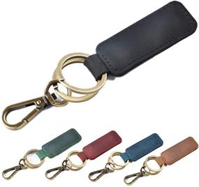 img 4 attached to 🔑 Genuine Leather Keychain Hanging Organizer: Keep Your Keys Effortlessly Organized