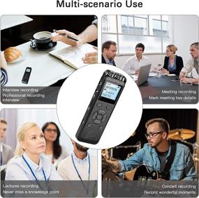 img 1 attached to 🎙️ YDEROD 16GB Digital Voice Recorder - Voice Activated with Playback, USB Charge, MP3 Player - Portable Mini Recorder for Lectures, Meetings, Interviews