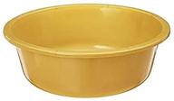 🚿 gold plastic round wash basin 6 quart (2 pack): convenient and versatile logo