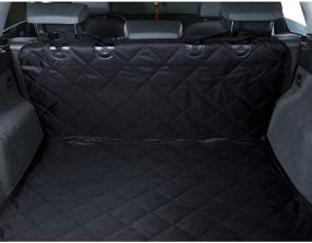 img 2 attached to 🐶 HCMAX Luxury Dog Vehicle Cargo Liner Cover: Nonslip Waterproof Pet Seat Protection for Car SUV Truck Jeeps Vans - Black, Large Size