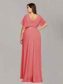 img 2 attached to Alisapan Empire Elegant Bridesmaid Dresses Women's Clothing for Dresses