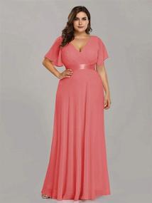 img 1 attached to Alisapan Empire Elegant Bridesmaid Dresses Women's Clothing for Dresses