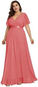 img 4 attached to Alisapan Empire Elegant Bridesmaid Dresses Women's Clothing for Dresses